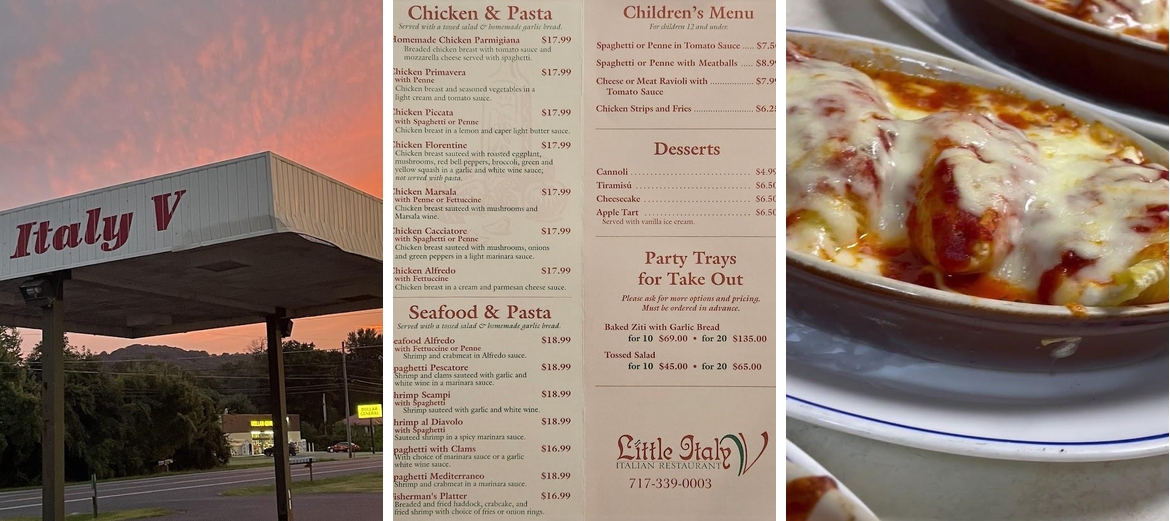 Little Italy V Menu