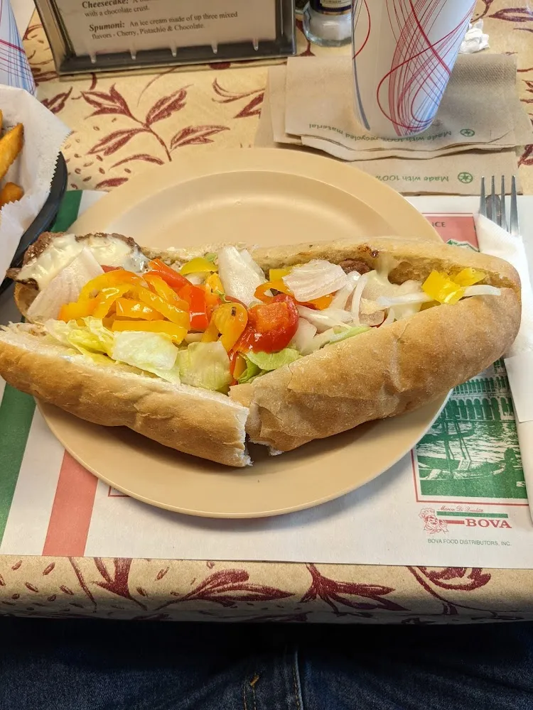Cheeseburger Sub with Banana Peppers